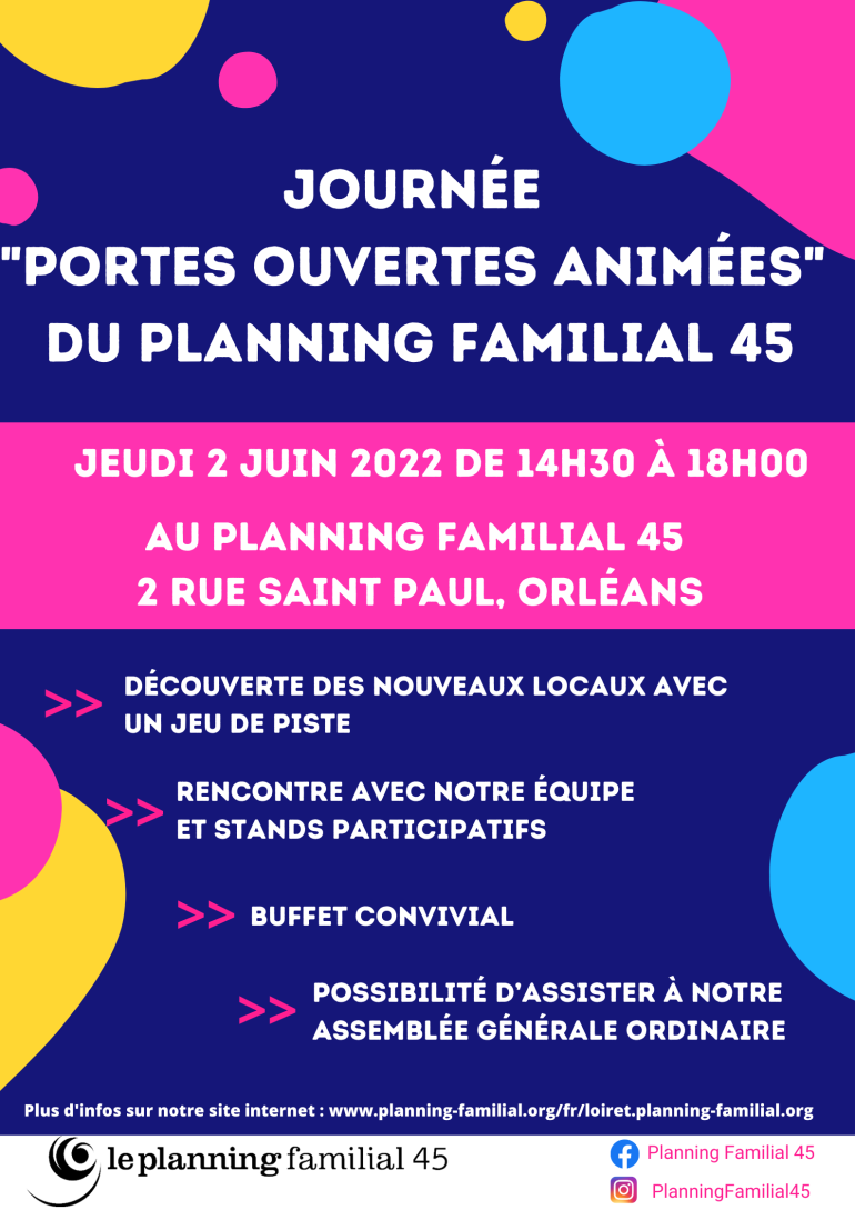 JPO du Planning Familial 45 Le planning familial